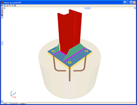 CYPE 3D. Plaques d'ancrage. Cliquez pour agrandir l'image